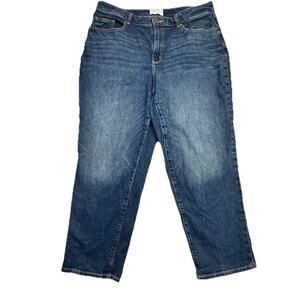 LANE BRYANT Womens 16 Signature Fit Flex Magic Waistband Mid Rise Boyfriend